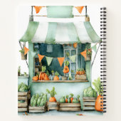 Farm Little Sprout Clothesline Baby Shower Guest ノートブック (裏面)