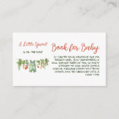 Farm Little Sprout Clothesline Book Baby Shower エンクロージャーカード (正面)
