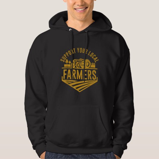 Farm Local Food Patriotic Farming Gift Idea Farmer パーカ (正面)