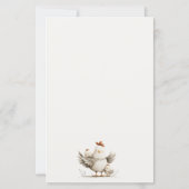 Farm Mum Baby Chick Advice For Mum Baby Shower (裏面)