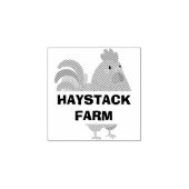 Farm Name Personalized egg ラバースタンプ (インプリント)