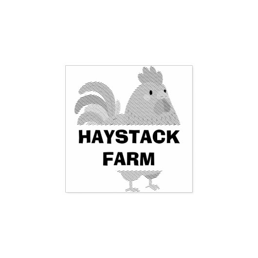 Farm Name Personalized egg ラバースタンプ (インプリント)