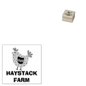 Farm Name Personalized egg ラバースタンプ (押印)