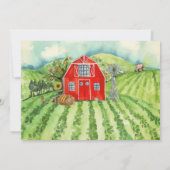 Farm Theme | Barn Birthday Party 招待状 (裏面)