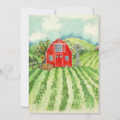 Farm Theme | Barn Birthday Party 招待状 (裏面)