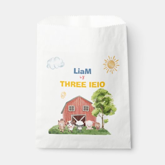 Farm Three I-E-I-O 3rd Birthday  フェイバーバッグ (正面)