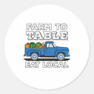 Farm To Tableローカル·農家·食べ農業のサポート ラウンドシール