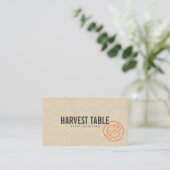 Farm to Table Catering Kraft Rustic 名刺 (スタンド正面)