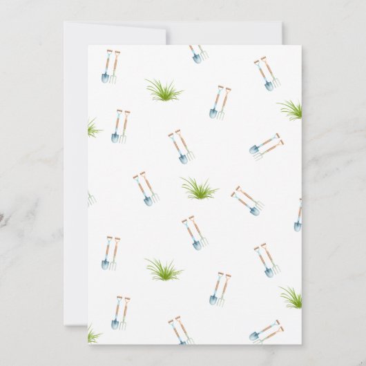 Farm Tractor Birthday Invitation | Barnyard Animal カード (裏面)