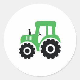 Farm Tractor Sticker Seal Kids Party Favor ラウンドシール