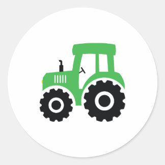 Farm Tractor Sticker Seal Kids Party Favor ラウンドシール