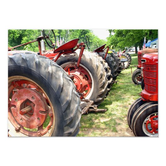 Farm Tractors フォトプリント (正面)