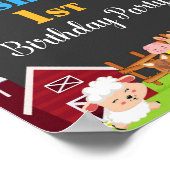 Farm welcome party sign Barnyard welcome poster ポスター (角)