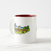 Farmaholicのロゴのツートーンマグ(味方される2) ツートーンマグカップ (正面左)