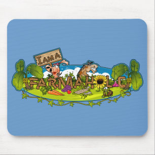 Farmaholicのロゴのマウスパッド マウスパッド