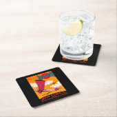 Farmanの兄弟航空会社F-170の単葉機ポスター スクエアペーパーコースター (インサイチュ)