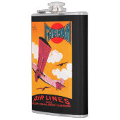 Farmanの兄弟航空会社F-170の単葉機ポスター フラスク (左)