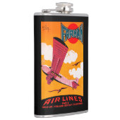 Farmanの兄弟航空会社F-170の単葉機ポスター フラスク (右)