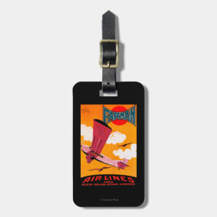 Farmanの兄弟航空会社F-170の単葉機ポスター ラゲッジタグ