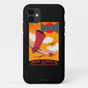 Farmanの兄弟航空会社F-170の単葉機ポスター iPhone 11 ケース