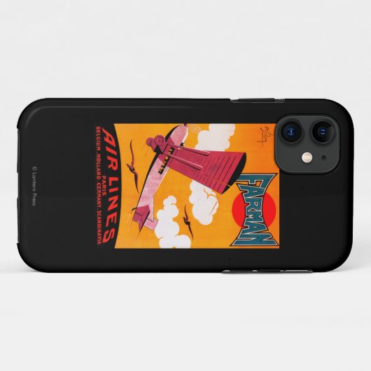 Farmanの兄弟航空会社F-170の単葉機ポスター Case-Mate iPhoneケース (裏面(横))