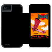 Farmanの兄弟航空会社F-170の単葉機ポスター Incipio iPhoneウォレットケース (フォリオオープン)