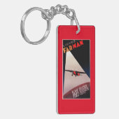 Farman航空会社のFarman 300の単葉機の広告宣伝Poste キーホルダー (正面左)