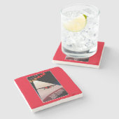 Farman航空会社のFarman 300の単葉機の広告宣伝Poste ストーンコースター (横)