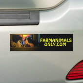 Farmanimalsonly.comで会った バンパーステッカー (車上)