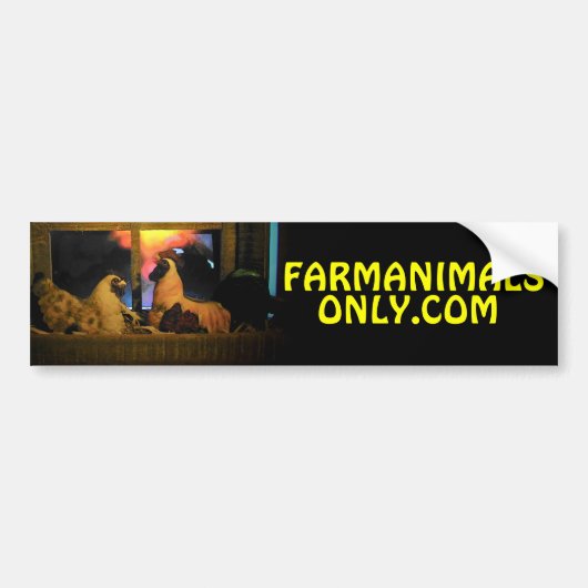 Farmanimalsonly.comで会った バンパーステッカー (正面)