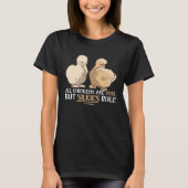Farmer Animal Silkie Chicken Silky Mama Tシャツ (正面)