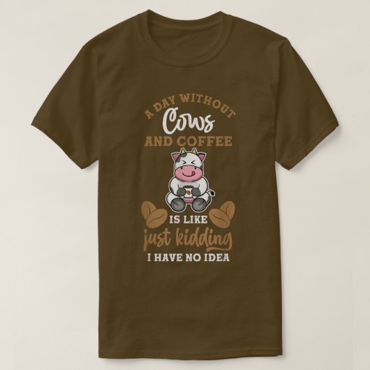 Farmer Coffee Cow Tシャツ (デザイン正面)