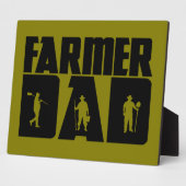 Farmer Dad - 農業をするお父さん 父の日  フォトプラーク (側面)