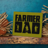 Farmer Dad - 農業をするお父さん 父の日  フォトプラーク (側面)