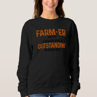Farmer Definition Noun Farmer Agriculture Tractor  スウェットシャツ