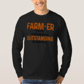 Farmer Definition Noun Farmer Agriculture Tractor  Tシャツ (正面)