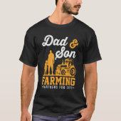 Farmer Family Dad And Son Farming Matching Boys Fa Tシャツ (正面)