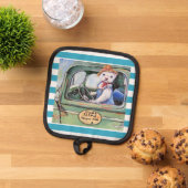 Farmer Ferret Oven Mitts & Pot Holders 鍋敷き (トップダウン)