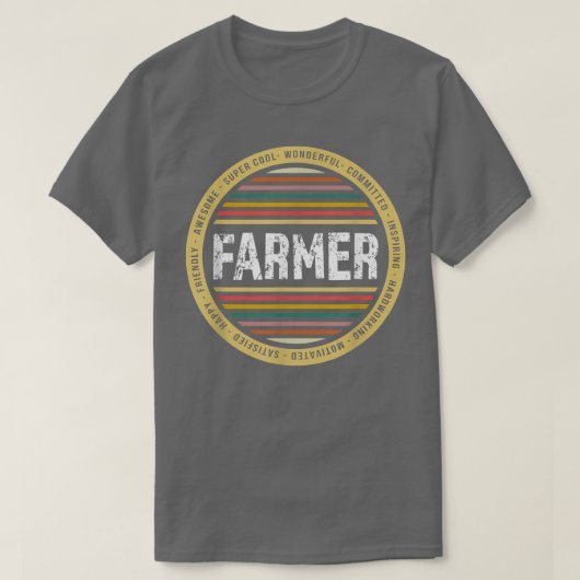 Farmer Funny Profession Birthday Tシャツ (デザイン正面)