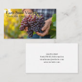 Farmer Harvesting Grapes | Winery 名刺 (正面/裏面)