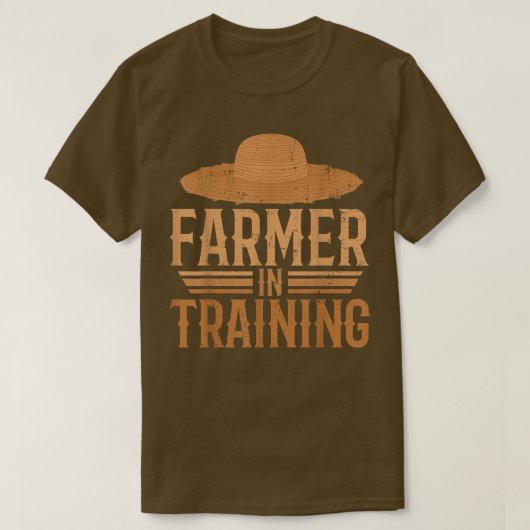 Farmer in Training Farming Planter Barn Rancher Fa Tシャツ (デザイン正面)