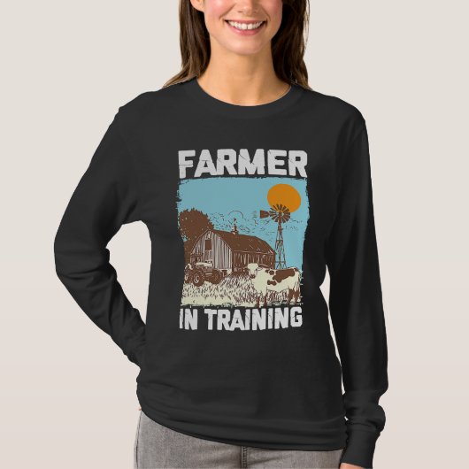 Farmer In Training I Agriculture Farming Tシャツ (正面)