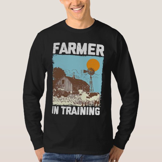 Farmer In Training I Agriculture Farming Tシャツ (正面)