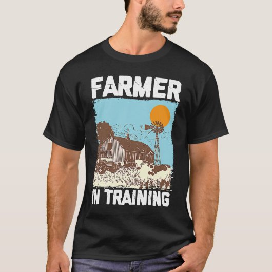 Farmer In Training I Agriculture Farming Tシャツ (正面)
