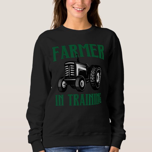 Farmer In Training Tractors Driver Strongman Vehic スウェットシャツ (正面)