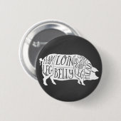 farmer pig pork butcher meat cuts art small holder 缶バッジ (正面&裏面)