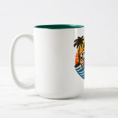 Farmer Retro Sunset Design ツートーンマグカップ (左)