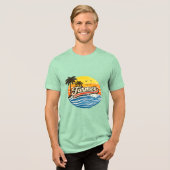 Farmer Retro Sunset Design トライブレンドＴシャツ (正面全面)