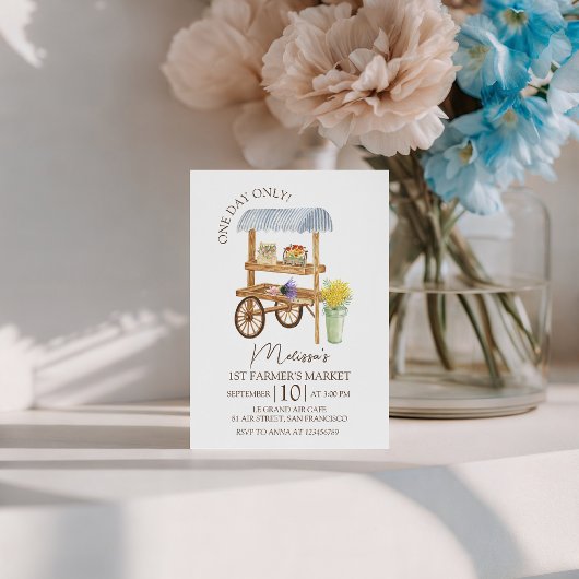 Farmer’s Market Birthday Invite 招待状