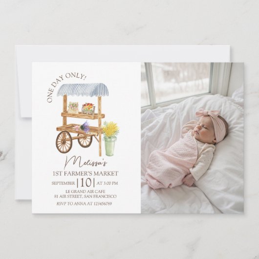 Farmer’s Market Photo Invitation 招待状 (正面)